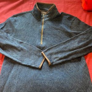 Men’s blue quarter zip
